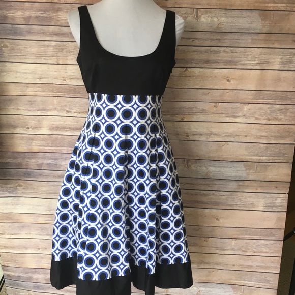 Maggie London Graphic Summer Dress with Pockets - Picture 1 of 4